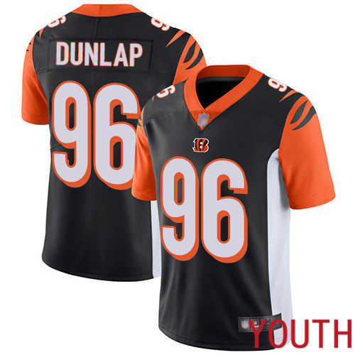 Cincinnati Bengals Limited Black Youth Carlos Dunlap Home Jersey NFL Footballl #96 Vapor Untouchable->cincinnati bengals->NFL Jersey